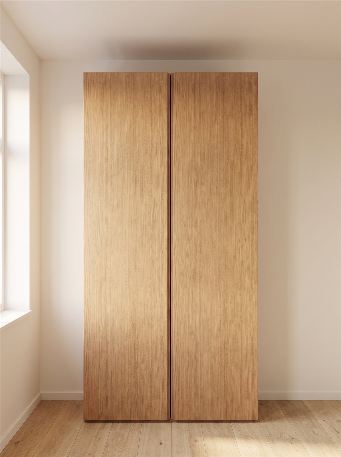 Driftwood Oak fronten voor IKEA PAX 100×201 cm — visualisatie