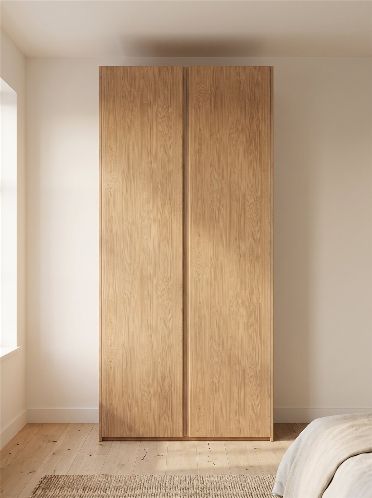 Linen Oak fronten voor IKEA PAX 100×201 cm — visualisatie