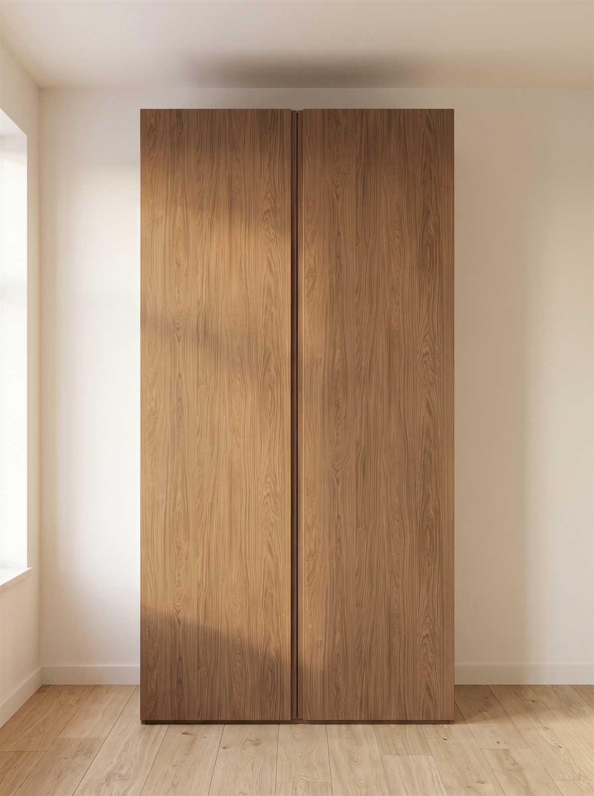Hazel Oak fronten voor IKEA PAX 100×201 cm — visualisatie