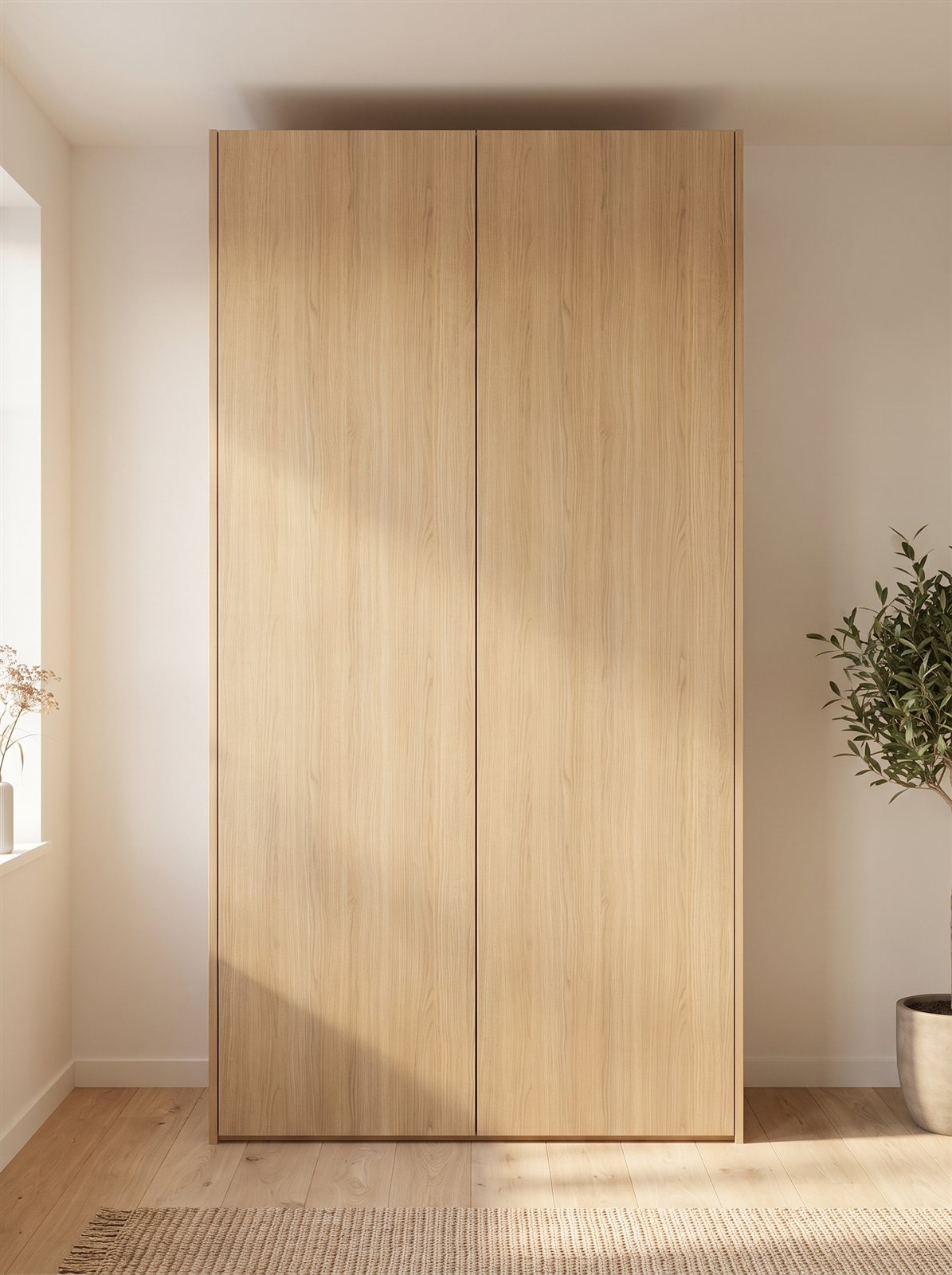 Dune Oak fronten voor IKEA PAX 100×201 cm — visualisatie