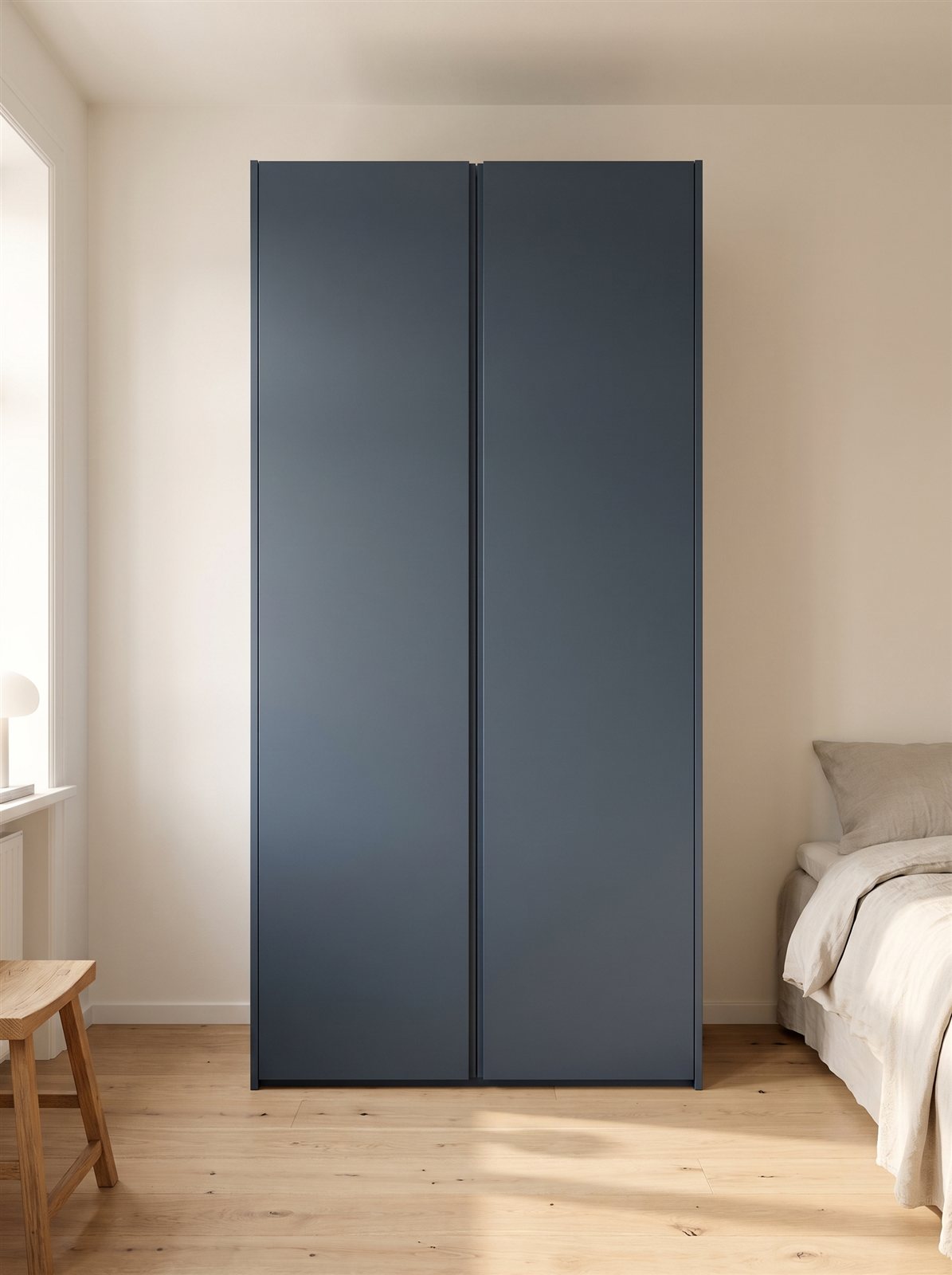 Glacier Blue fronten voor IKEA PAX 100×201 cm — visualisatie