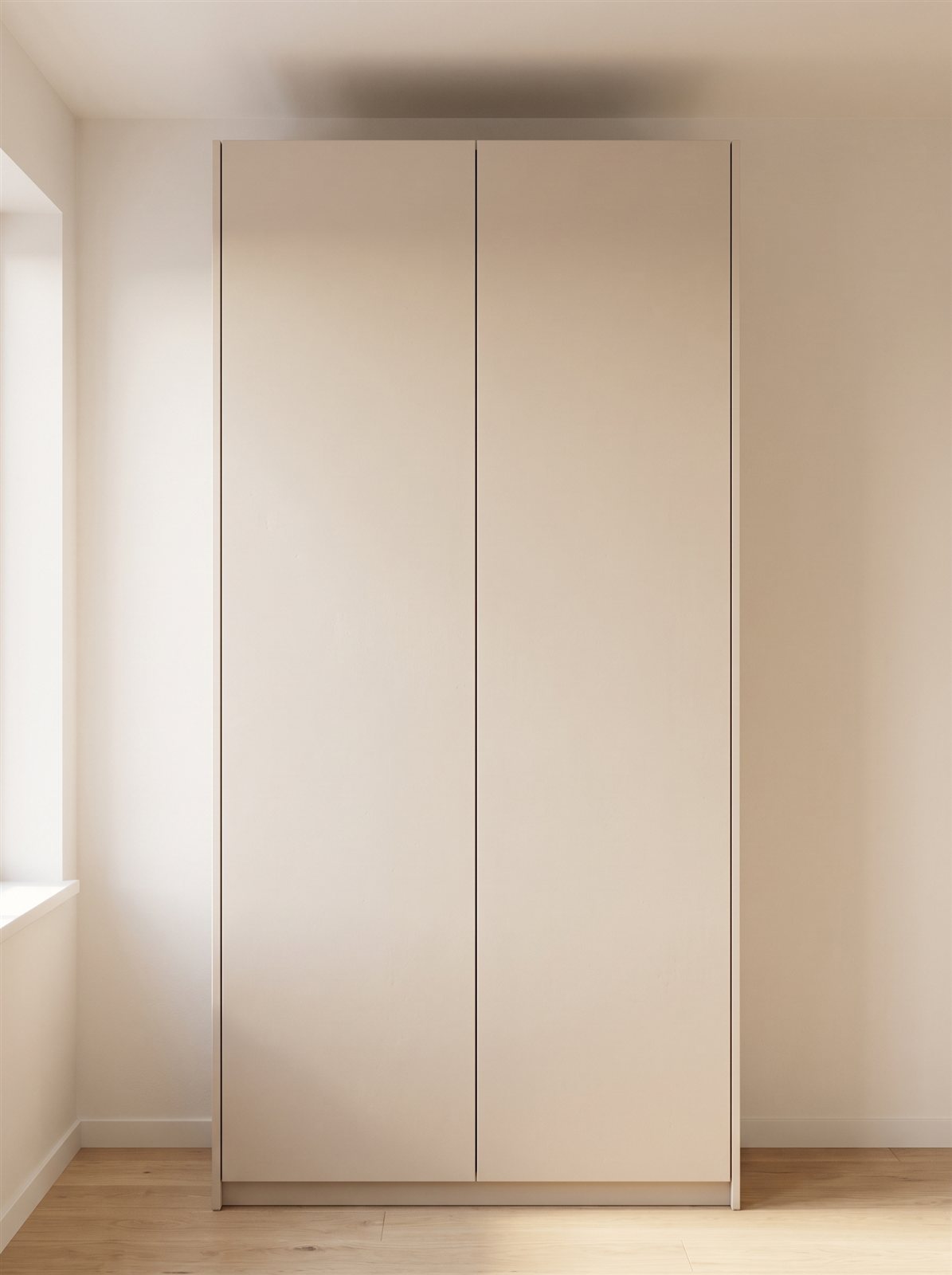 Cashmere Stone fronten voor IKEA PAX 100×201 cm — visualisatie