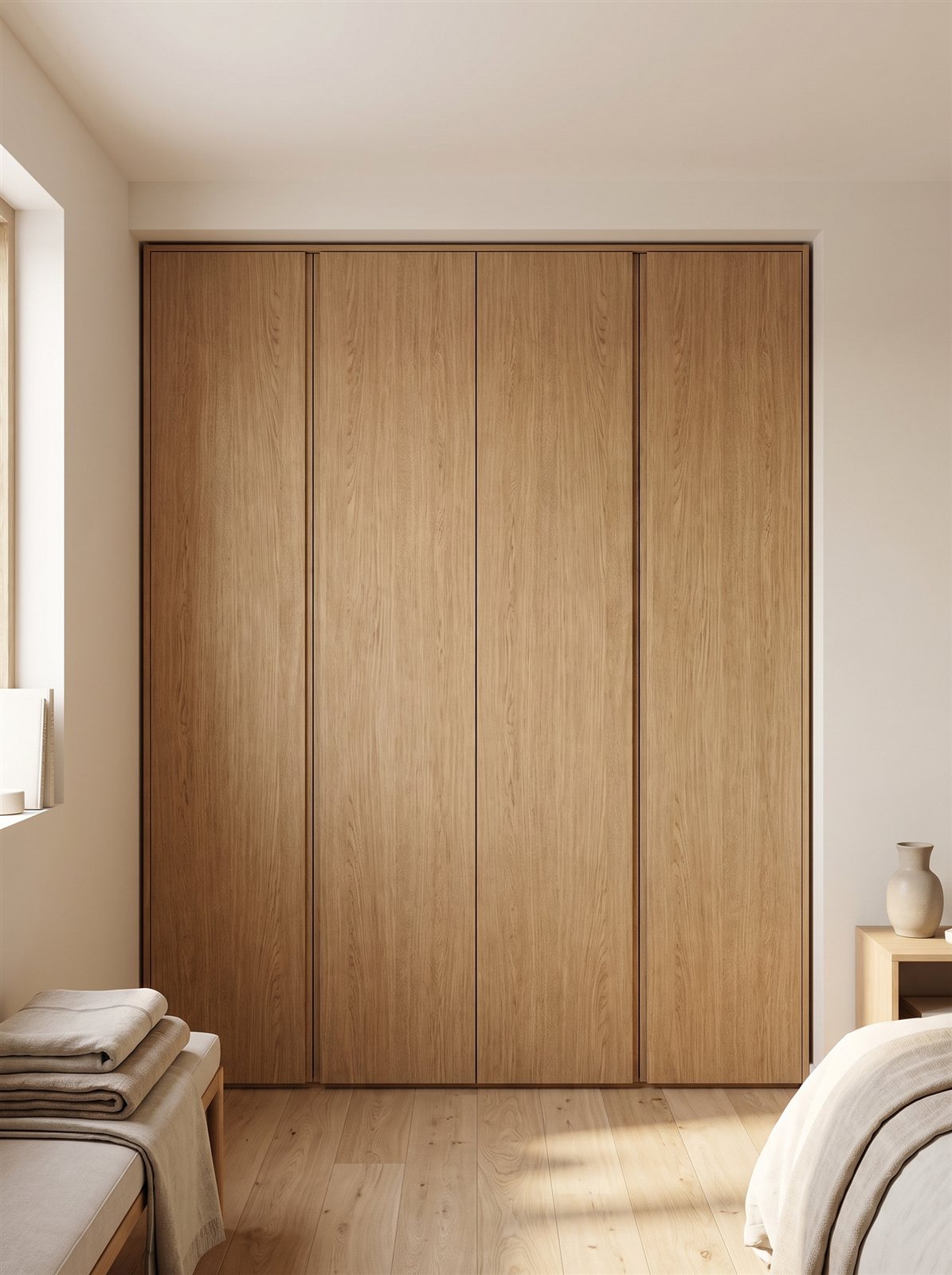 Bourbon Oak fronten voor IKEA PAX 200×201 cm — visualisatie