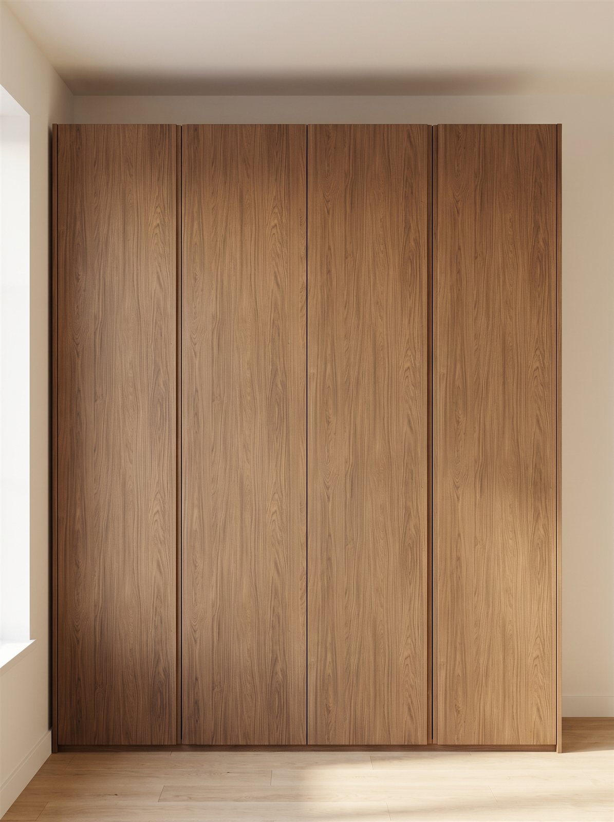 Hazel Oak fronten voor IKEA PAX 200×201 cm — visualisatie