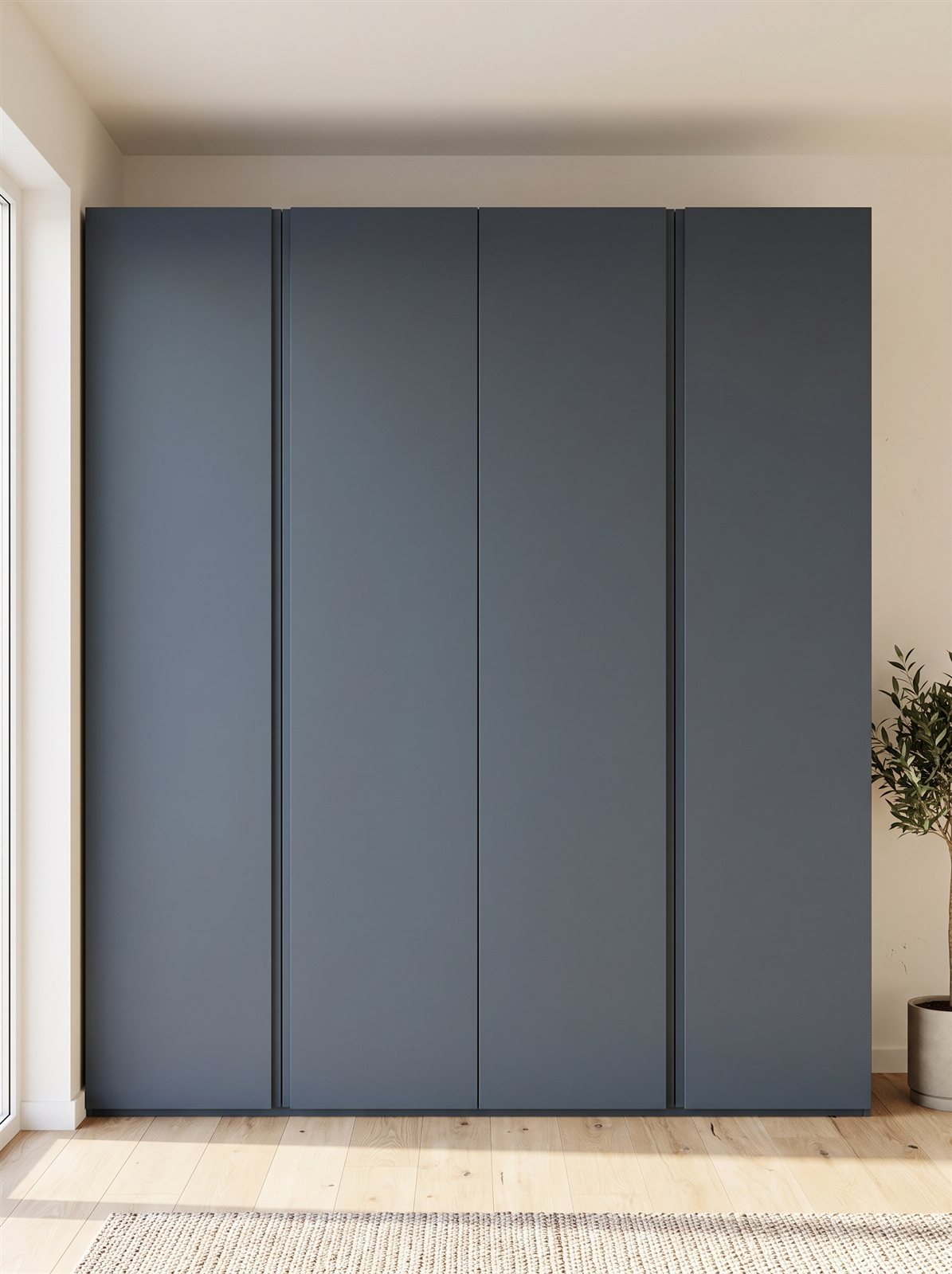 Glacier Blue fronten voor IKEA PAX 200×201 cm — visualisatie