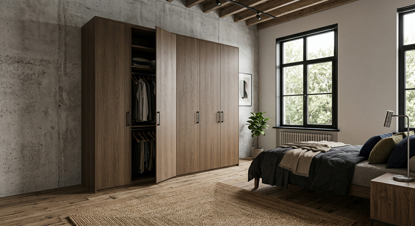 Industriële loft in Smoked Oak